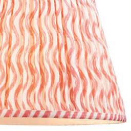 Loops Elegant Handcrafted Coral Pink Tapered Lamp Shades - 2 Pack For Stylish Home Decor - thumbnail 2
