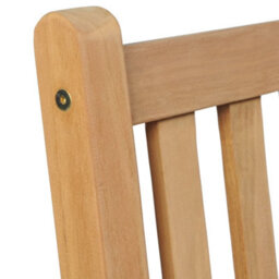 Berkfield 5 Piece Outdoor Dining Set Solid Teak Wood - thumbnail 4