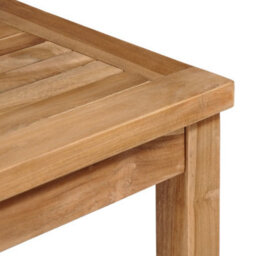 Berkfield 5 Piece Outdoor Dining Set Solid Teak Wood - thumbnail 6