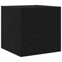 Berkfield Tv Cabinet Set 8 Pcs Black Oak Engineered Wood - thumbnail 6
