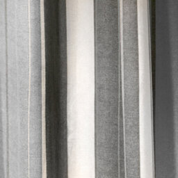 Fusion Whitworth Stripe Grey Fully Lined 100% Cotton Eyelet Curtains - thumbnail 3