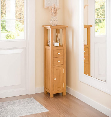 Hallowood Furniture Waverly Oak Open Top Tower Cabinet - image 1