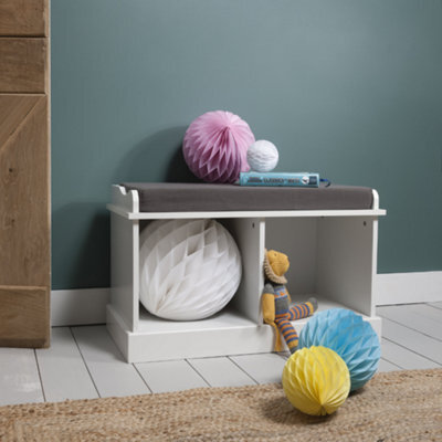 Nöa & Nani Noa & Nani Storage Bench In Classic White Stockholm - image 1
