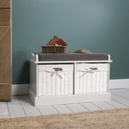 Nöa & Nani Noa & Nani Storage Bench In Classic White Stockholm - thumbnail 4