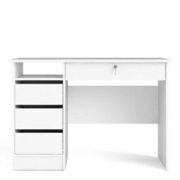 Wyld Haus Billabong White 4-Drawer Wooden Desk - thumbnail 3