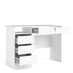 Wyld Haus Billabong White 4-Drawer Wooden Desk - thumbnail 4