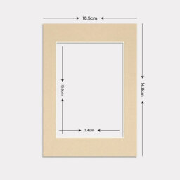 Ak Frames A6 Ivory Picture Mounts To Fit A7 Aperture Size - Mount Board Only (No Frame Included) - thumbnail 3