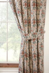 Sundour Buttermere - Fully Lined Floral Curtains - Pencil Pleat - Polycotton (Autumn, 90'' X 90'' - 229Cm X 229Cm (Pair)) - thumbnail 2