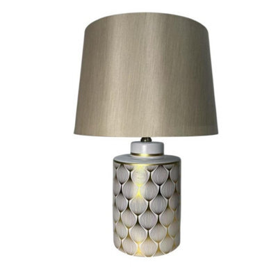 Minster 65 X 43 Cm Lamp And Shade - Ceramic - L33 X W43 X H65 Cm - image 1