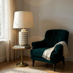 Minster 65 X 43 Cm Lamp And Shade - Ceramic - L33 X W43 X H65 Cm - thumbnail 3