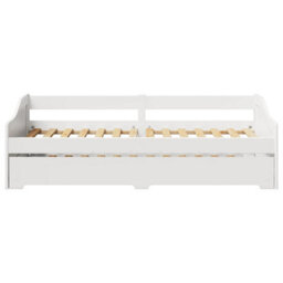 Berkfield Daybed With Trundle Without Mattress Irun White 90X200 Cm - thumbnail 7