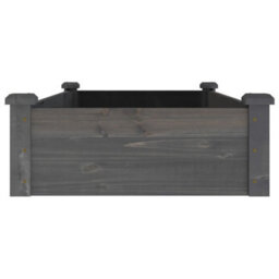 Berkfield Garden Raised Bed With Liner Grey 120X60X25 Cm Solid Wood Fir - thumbnail 5