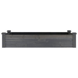 Berkfield Garden Raised Bed With Liner Grey 120X60X25 Cm Solid Wood Fir - thumbnail 4