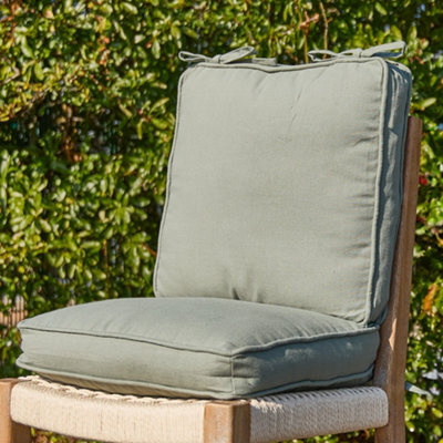 Dibor Set Of 2 Green Summer Outdoor Cushion Chair Seat Pad Cushions L40Cm X W40Cm - image 1