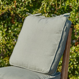Dibor Set Of 2 Green Summer Outdoor Garden Chair Seat Pad Cushions - thumbnail 3