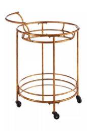 Orsina Versatile Use 2 Tier Serving Trolley, Elegant Design Kitchen Trolley, Easy Mobility Storage Trolley For Home