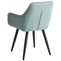 Beliani Set Of 2 Dining Chairs Tirano Faux Linen Light Blue - thumbnail 6