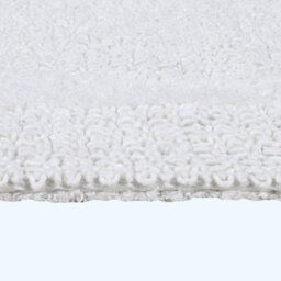 Homescapes Luxury Reversible Cotton Shower Mat - White - thumbnail 5