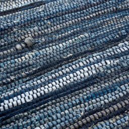 Bravich Chindi Handwoven Denim Recycled Rag Rug - 240 X 330Cm - thumbnail 3