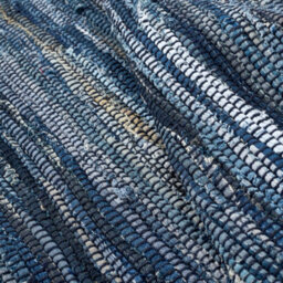 Bravich Chindi Handwoven Denim Recycled Rag Rug - 240 X 330Cm - thumbnail 2