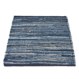 Bravich Chindi Handwoven Denim Recycled Rag Rug - 240 X 330Cm - thumbnail 5