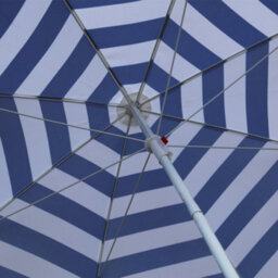 Sundaze 1.8M Blue-White Beach Parasol Outdoor Garden Patio Umbrella Sunshade Uv Protection - thumbnail 8