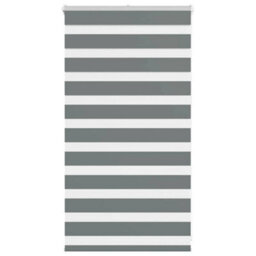Berkfield Zebra Blind Dark Grey 70X100 Cm Fabric Width 65.9 Cm Polyester - thumbnail 1