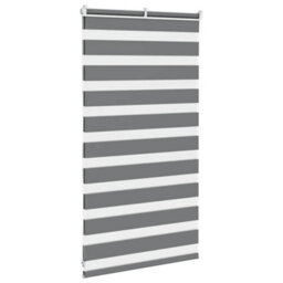 Berkfield Zebra Blind Dark Grey 70X100 Cm Fabric Width 65.9 Cm Polyester - thumbnail 4