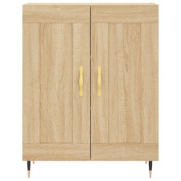 Berkfield Highboard Sonoma Oak 69.5X34X180 Cm Engineered Wood - thumbnail 8