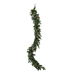 Hill Interiors Woodland Pine Garland With Pinecones - Plastic - L30 X W30 X H180 Cm - Green - thumbnail 1