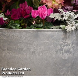 Garden Gear Caesar Marble Effect Bowl Planter For Garden Outdoor Patio Grey Large (X2) - thumbnail 2
