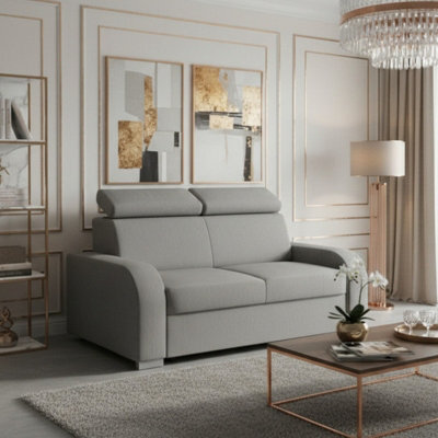 Oslo M 2 Living Room Sofa Adjustable Headrests Mdf Chipboard Frame Polyurethane Foam 170X100X85 100Cm Grey - image 1