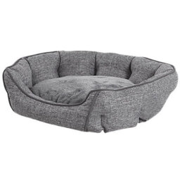 Beliani  Pet Bed Candir Linen Grey - thumbnail 1