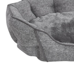 Beliani  Pet Bed Candir Linen Grey - thumbnail 7
