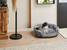 Beliani  Pet Bed Candir Linen Grey - thumbnail 2