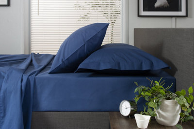 The Lyndon Company 200 Thread Count Cotton Duvet Set Blue - image 1