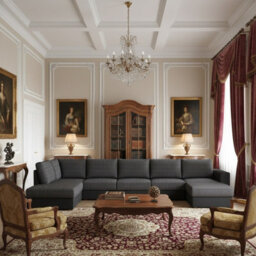 Wilma Large U Shape Corner Sofa Bed Has Storage Upholstered Back Wooden Legs Polyurethane Foam Black And Melange Left