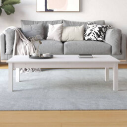 Berkfield Coffee Table White 110X50X30 Cm Solid Wood Pine - thumbnail 5