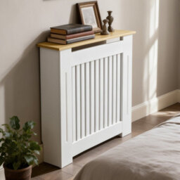 Fativo Vertical Radiator Cover Grill Shelf Cabinet Mdf Wood Modern Traditional Furniture (H 830 X W 780 X D 200 mm) - thumbnail 9