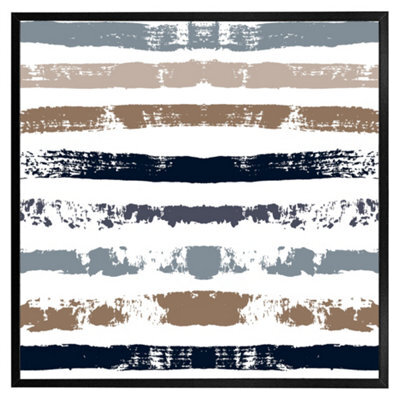 "Andrew Lee Brush Strokes (Picutre Frame) / 20X20"" / Brown" - image 1