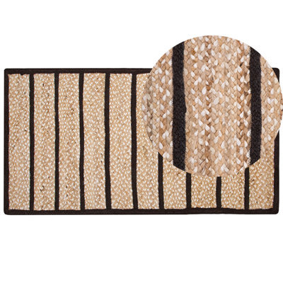 Beliani Rug Karadona Beige 80 X 150 Cm Jute - image 1