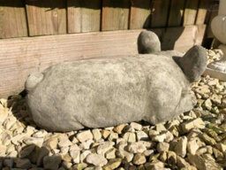 Burgess French Bulldog Stone Statue Outdoor Garden Ornament Puppy Dog British Made Sculpture - thumbnail 4