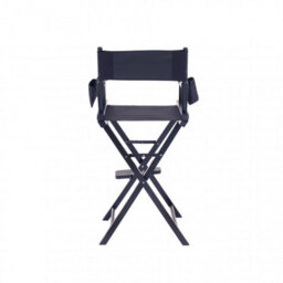 Oypla Professional Black Wooden Folding Director Makeup Chair With 2 Storage Pouches - thumbnail 9