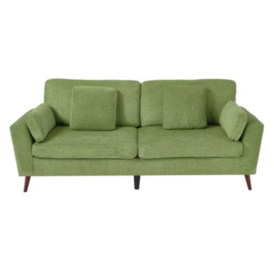 Darphe 2-Seater Green Chenille Upholstered Sofa With Pillows, 220Cm W X 81Cm D X 91Cm H - image 1