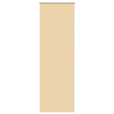 Berkfield Durable Roller Blind Blackout Beige 75X210 Cm Fabric Width 70.7 Cm Polyester - image 1