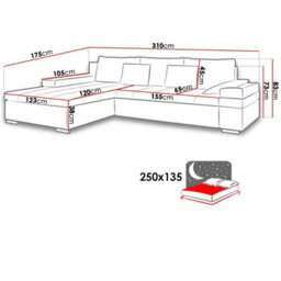 Bangkok Corner Sofa Bed Has Storage And Sleep Function Metal Legs Wooden Frame Foam Filling Blue Right - thumbnail 2