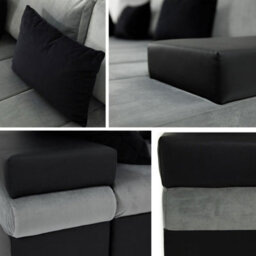Bangkok Corner Sofa Bed Has Storage And Sleep Function Metal Legs Wooden Frame Foam Filling Blue Right - thumbnail 5