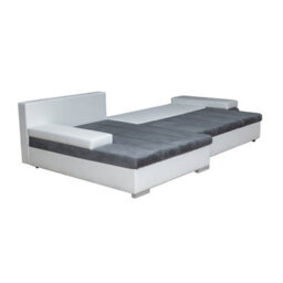 Bangkok Corner Sofa Bed Has Storage And Sleep Function Metal Legs Wooden Frame Foam Filling Blue Right - thumbnail 3