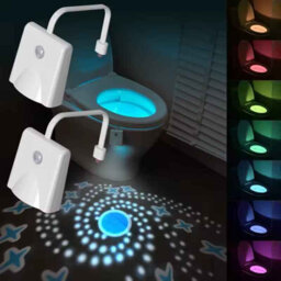 Toilet Night Light Led Motion Sensor 10 Colors Waterproof Bathroom Lamp - thumbnail 1