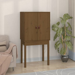 Berkfield Highboard Honey Brown 60X40X120 Cm Solid Wood Pine - thumbnail 3